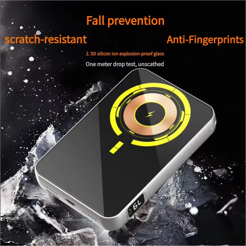 Power Up Your Play: Mini Game Console Thin Magnetic Wireless Power Bank 5000mAh - Fast Charging for iPhone 16 & Samsung!